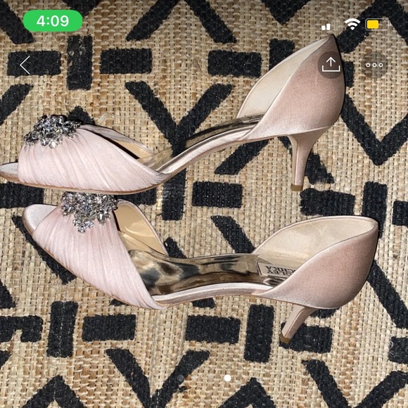 Badgley Mischka Nakita Embellished Satin Pump - Picture 4 of 4